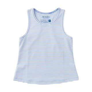 Prodoh Girls Active Racerback Tank Top Persian Purple Stripe