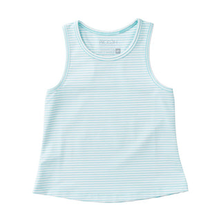 Prodoh Girls Active Racerback Tank Top Aruba Blue Stripe