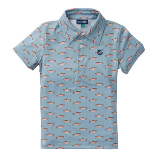 Prodoh Boys S/S Pro Performance Polo - Rainbow Trout