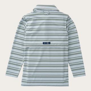 Prodoh L/S Pro Performance Polo - Arona Camping Green Stripe