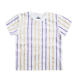Belle Cher Purple and Gold Stripe Set