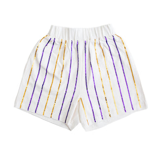 Belle Cher Purple and Gold Stripe Set