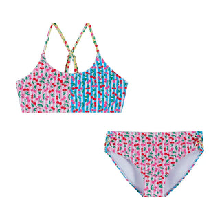 Andy & Evan Pink Cherry Strappy Bikini