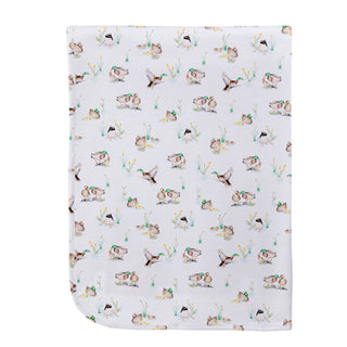 Baby Club Chic Pima Receiving Blanket - Duck Pond
