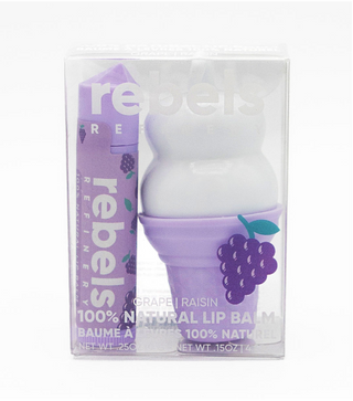 2Pk Purple Ice Cream Lip Balm + Chapstick Gift Set (Grape)