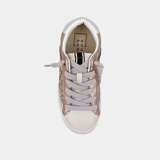 Kids Ruby Sneakers - Champagne Glitter