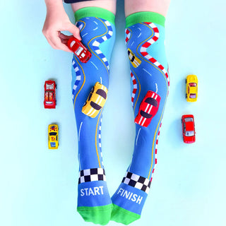 Madmia Crazy Socks - Racing Cars (Ages 6-99)