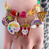CHARM IT! Silver Glitter Pizza Charm