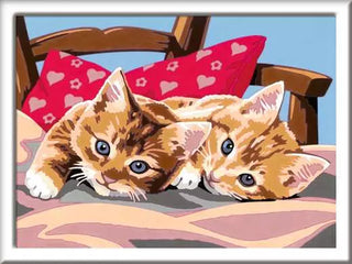 Ravensburger Paint by Numbers CreArt Kit - Two Cuddly Cats