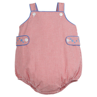 Little English Reversible Button Tab Sunsuit - Stars