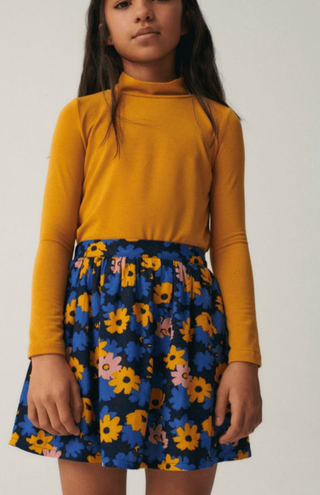 Compania Fantastica Blue Daisy Skirt