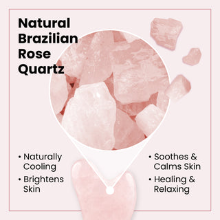 Lindo Rose Quartz Gua Sha – 100% Natural Rose Quartz