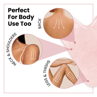 Lindo Rose Quartz Gua Sha – 100% Natural Rose Quartz
