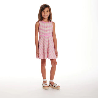 Andy & Evan Pink Knit Tweed Dress