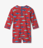 Hatley Hungry Sharks One Piece Rashguard