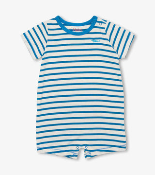 Hatley Shark Stripes Bamboo Romper
