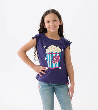 Hatley Pop Corn Cinched Shoulder Top