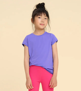 Purple Opulence Mesh Trim Tee