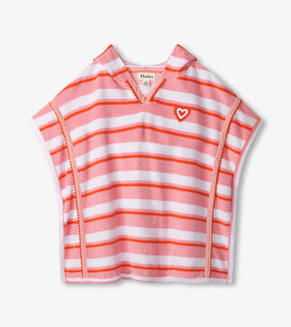 Hatley Pink Stripes Hooded Coverup
