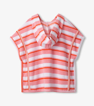 Hatley Pink Stripes Hooded Coverup
