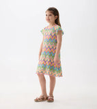 Hatley Rainbow Waves Crochet Dress