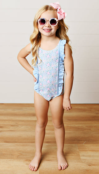 Swoon Baby Spring Ditsy Floral 1Pc Swimsuit