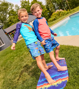 Hatley Dino Party Swim Shorts
