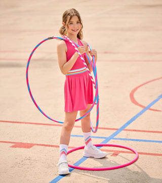 Hatley Fandango Pink Pleated Active Dress