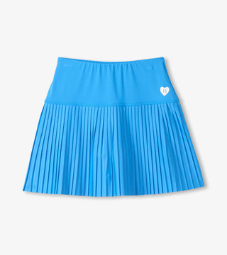 Malibu Blue Pleated Sporty Skort