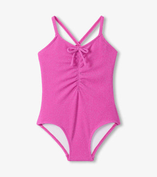 Hatley Rose Violet Ruched Front Swimsuit