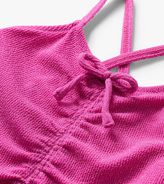 Hatley Rose Violet Ruched Front Swimsuit