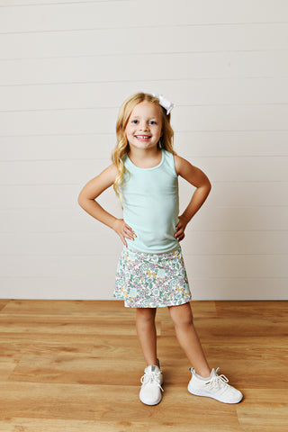 Swoon Baby Aqua Bloom Floral Skirt