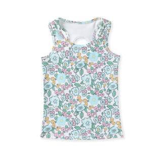 Swoon Baby Aqua Bloom Active Tank Top