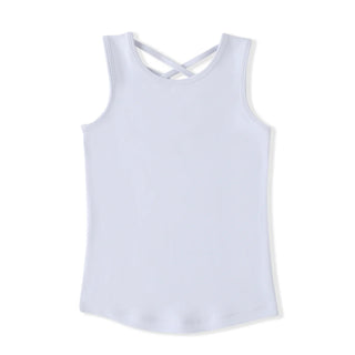 Swoon Baby White Tank Top with Criss Cross Back