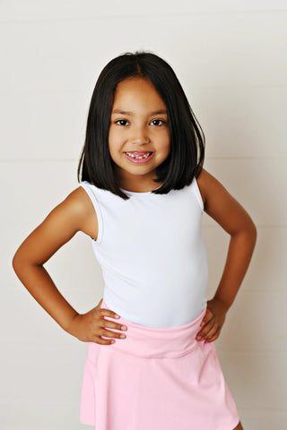 Swoon Baby White Tank Top with Criss Cross Back