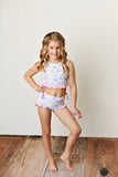 Swoon Baby Bow-tiful 2Pc Ruffled Swimsuit