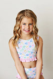 Swoon Baby Bow-tiful 2Pc Ruffled Swimsuit