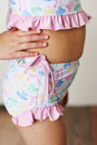 Swoon Baby Bow-tiful 2Pc Ruffled Swimsuit