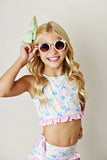 Swoon Baby Bow-tiful 2Pc Ruffled Swimsuit