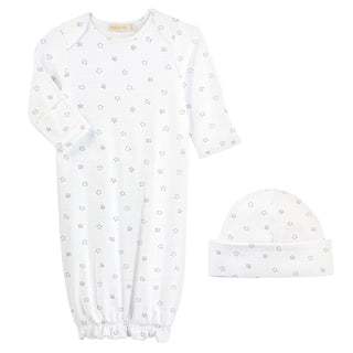 Baby Club Chic Pink Little Stars Gown and Hats Set