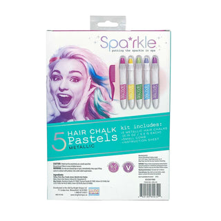 5Pk Magic Hair Chalk - Metallic