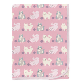 Kickee Swaddling Blanket - Cake Pop Cats and Yarn