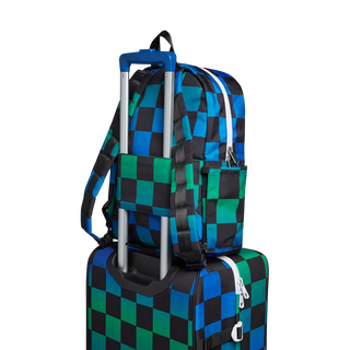 State Backpack - Kane Kids - Blue Checkerboard
