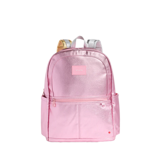 State Backpack - Kane Kids LARGE Double Pocket - Pink/Silver/Gold