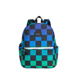 State Backpack - Kane Kids - Blue Checkerboard
