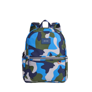 State Backpack - Kane Kids Double Pocket- Blue Camo