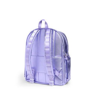State Backpack - Kane Kids Double Pocket - Metallic 3D Hearts