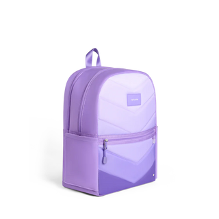 State Backpack - Kane Kids Double Pocket - Lilac Chevron