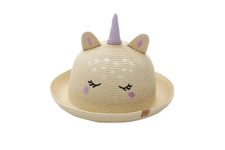 Kids Lifeguard Straw Hat - Unicorn