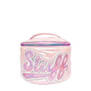 OMG! Accessories Metallic Puffer Round Glam Bag
